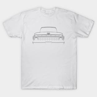 1965 Ford F-100 Pickup - front Stencil, black T-Shirt